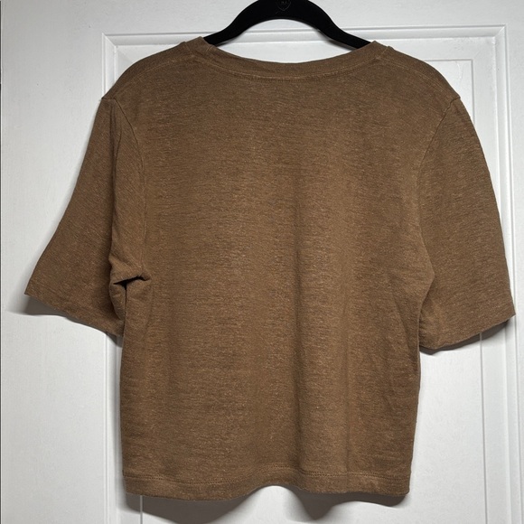 Jungmaven Dakota 100% Hemp Cropped Tee in Coyote - Picture 5 of 7